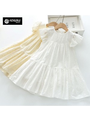 Vestito Bambina Abito in Cotone Estate Girl Summer Flower Dress DGZF005C